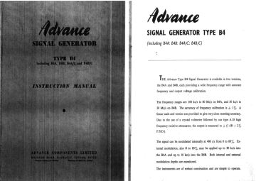 Advance-B4_B4A_B4B_B4A C_B4B C-1966.SigGen preview